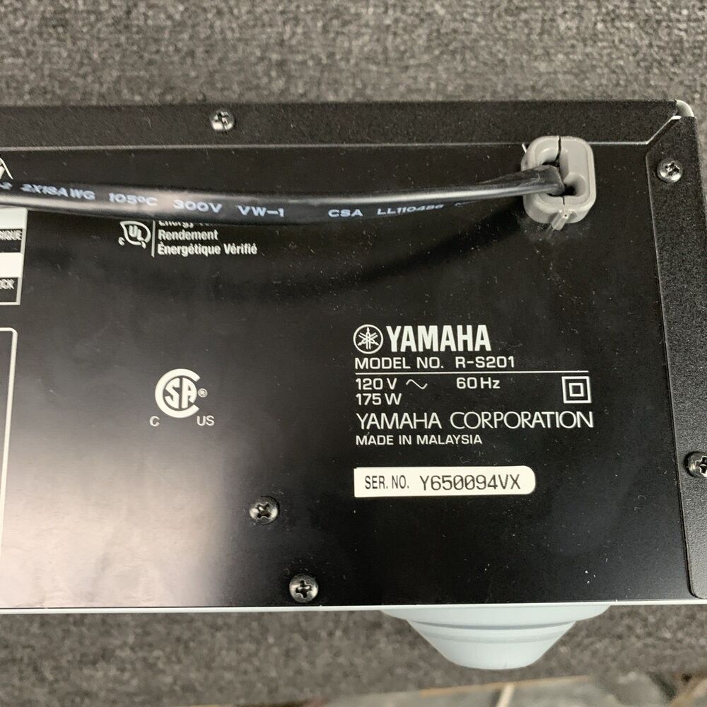 Yamaha R-S201 Natural Sound Stereo Receiver AM/FM Tuner Tested - Picture 6 of 8